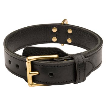 Amstaff  Leather Collar with Easy in Use Buckle