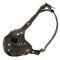 Leather Amstaff Muzzle for Agitation Training and Military Service
