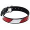 Amstaff Leather Collar With Handcrafted American Flag Painting