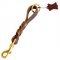 Short Leather Amstaff Leash (Pull Tab Leash)
