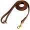 Stitched Leather Amstaff Leash for Training and Walking
