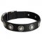 Amstaff Nylon Dog Collar with Circles Decoration