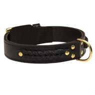 Incredible Design Amstaff Braided Leather Collar