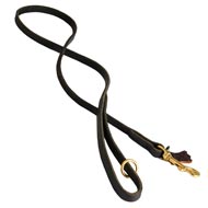 Handcrafted Leather Amstaff Leash for Walking and Tracking