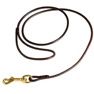 Fully Beneficial Show Leather Amstaff Leash - Comfort for You and Your Dog
