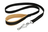Nylon Amstaff Leash with Support Material on the Handle for Walking and Training