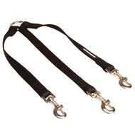 Triple Nylon Amstaff Leash Coupler for Walking 3 Dogs at a Time
