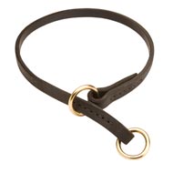 Amstaff Leather Choke Collar Effective Training