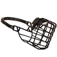 Frost-Resistant Wire Cage Amstaff Muzzle with One Adjustable Strap