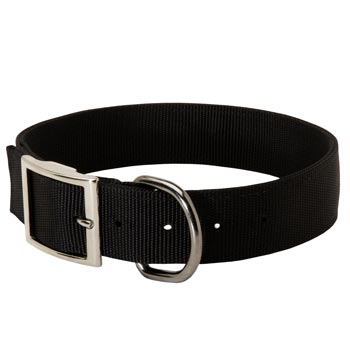 Nylon Amstaff Collar with Adjustable Steel Nickel Plated Buckle