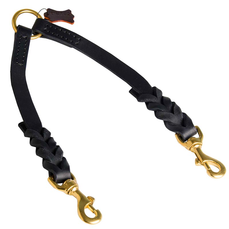 Amstaff Leather Coupler Braided