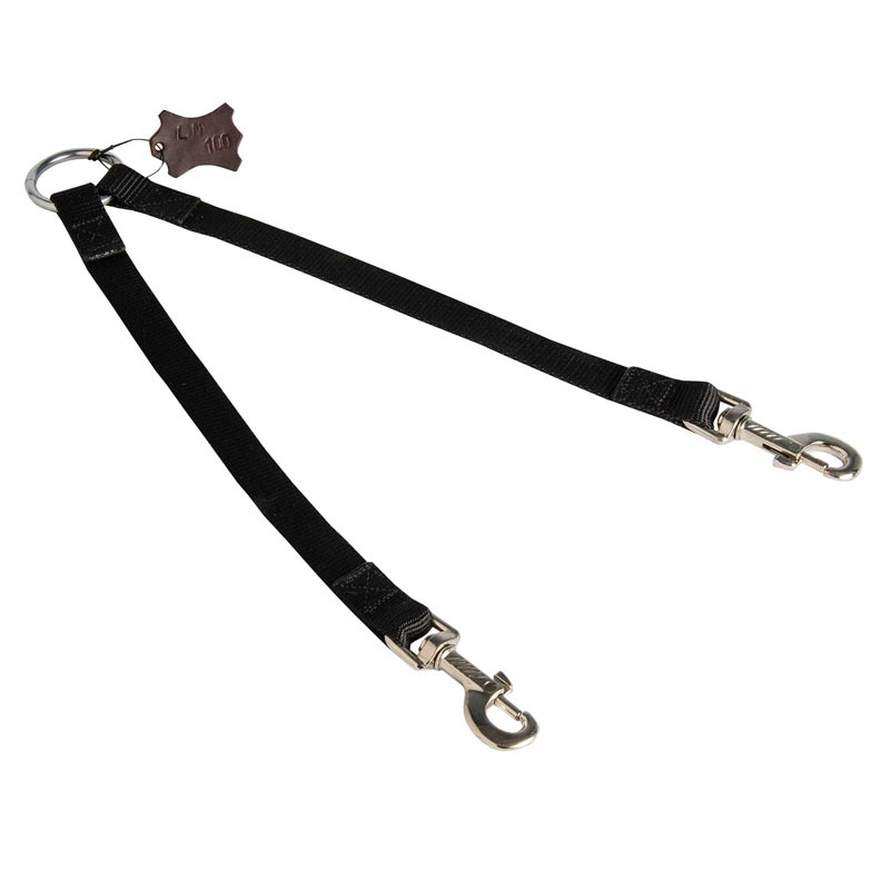 Nylon Amstaff Leash Coupler Stitched