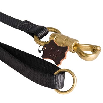 Amstaff Leash Nylon Special Design with Securely Stitched Brass Snap Hook