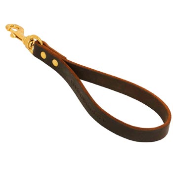 Dog Leather Brown Leash for Making Amstaff Obedient